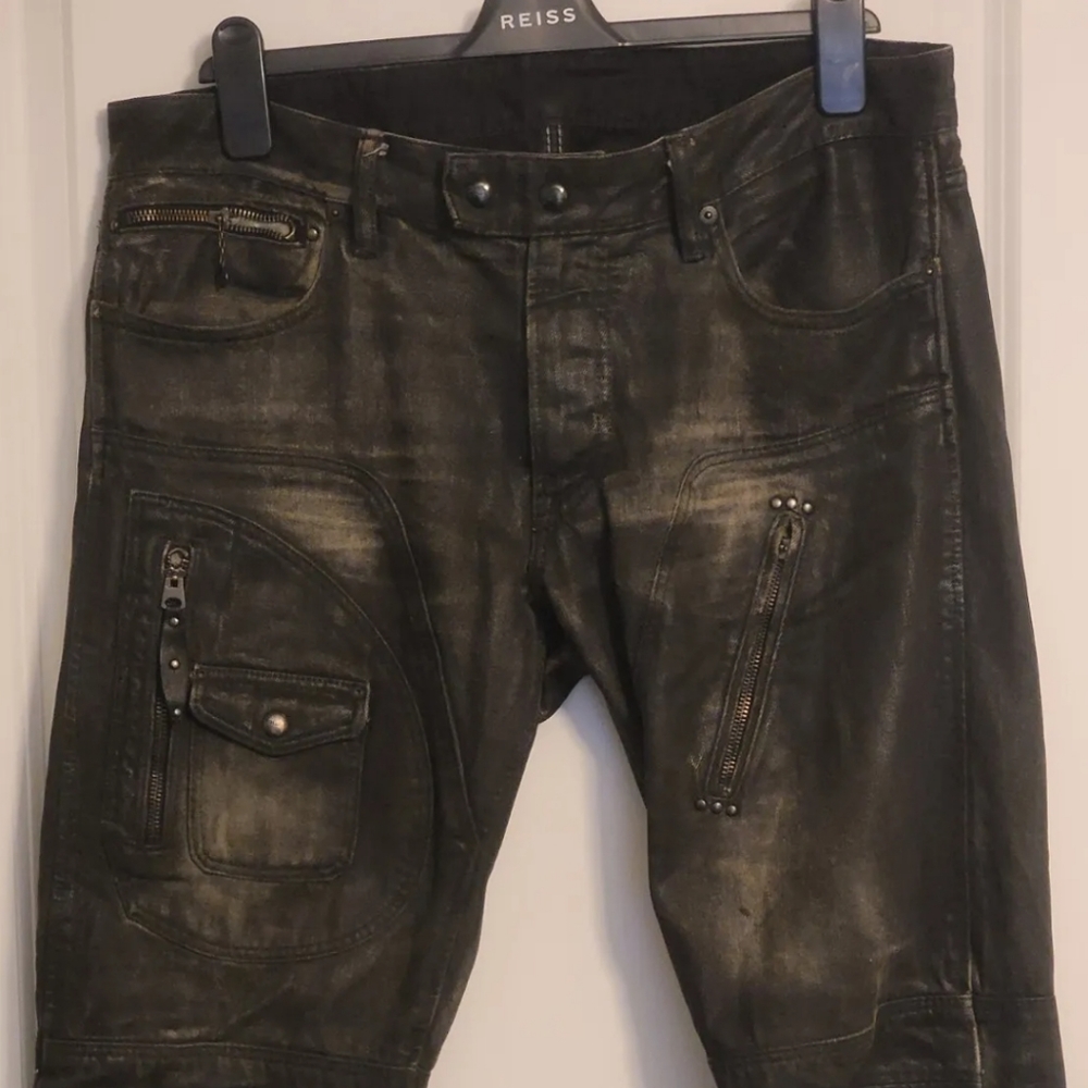 Ralph lauren black label moto jeans